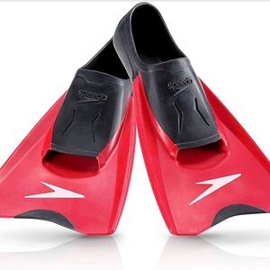 Speedo Men's Red and Black Training Swim Fins